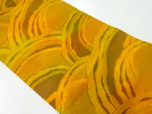 リサイクル　波模様織出し名古屋帯